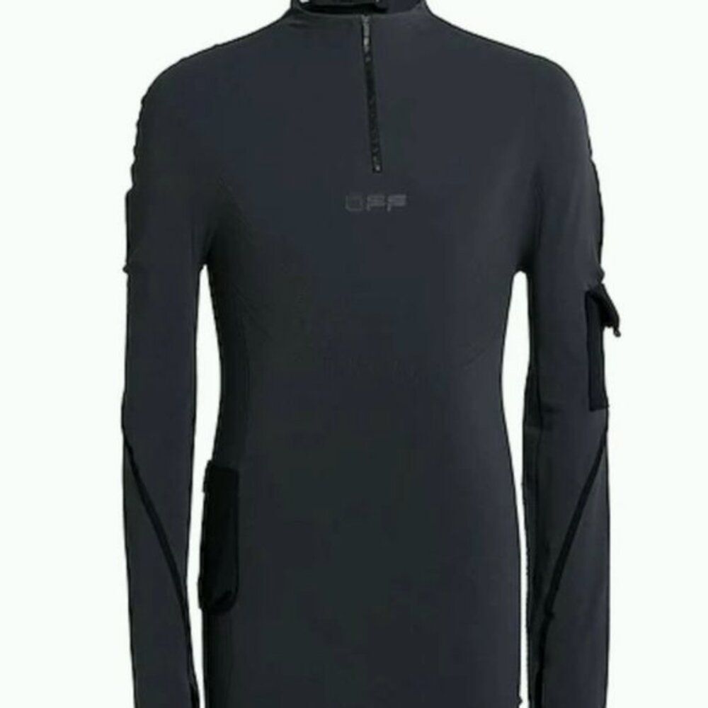 OFF WHITE Long Sleeve T shirt Lead M